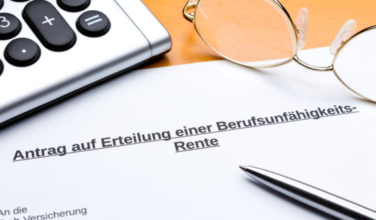 Voraussetzungen der Zahlung einer Berufsunfähigkeitsrente